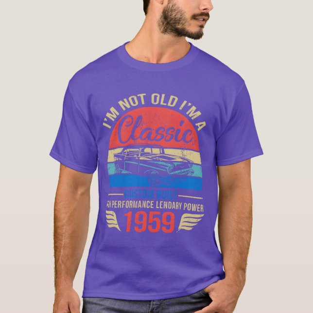 T-shirt Im Classic Car 64th Birthday Gift 64 Years Old Bor (Devant)