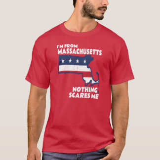 T-shirt Im Distorti Du Massachusetts Etat MA Rien