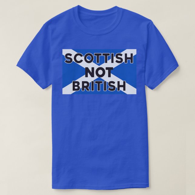 T-shirt Im écossais pas britannique (Design devant)