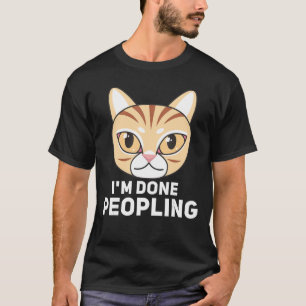 T-shirt Im Fait Peopling Conception Chat En Colère Rétro