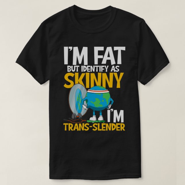 T-shirt Im Gras Mais Identifier Comme Skinny Im Trans minc (Design devant)