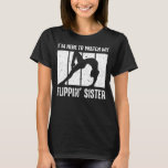 T-shirt I'm Here To Watch My Flippin Sister Cheer Sister<br><div class="desc">I'm Here To Watch My Flippin Sister Cheer Sister Gift Parfait pour papa,  maman,  papa,  men,  women,  friend et family members on Thanksgiving Day,  Christmas Day,  Mothers Day,  Fathers Day,  4th of July,  1776 Independent Day,  Vétérans Day,  Halloween Day,  Patrick's Day</div>