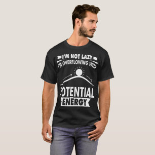 T-shirt Im Im non paresseux débordant avec de l'énergie