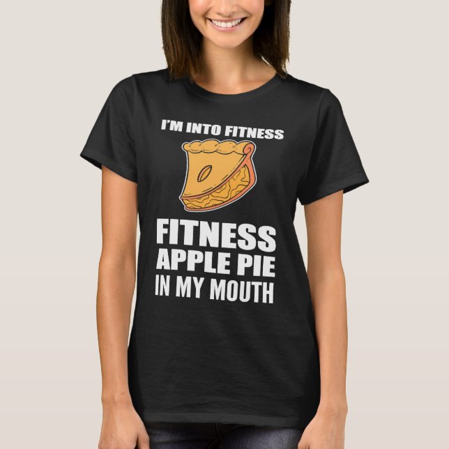 T-shirt I'm into Fitness Foodie or Baker (Devant)