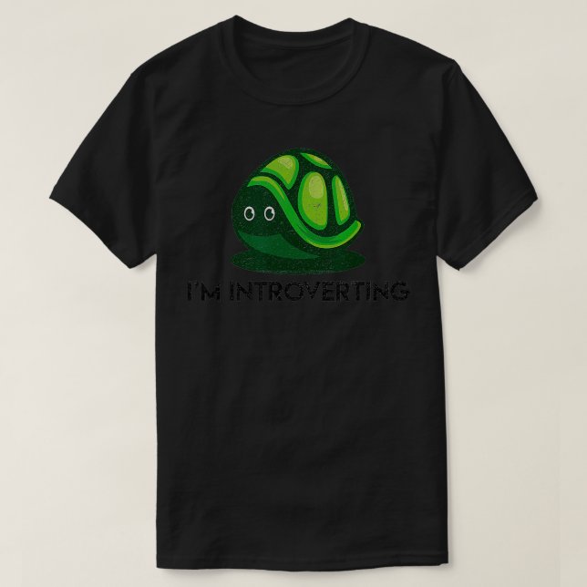 T-shirt Im Introvertir Turtle Socialement Awkward Introver (Design devant)