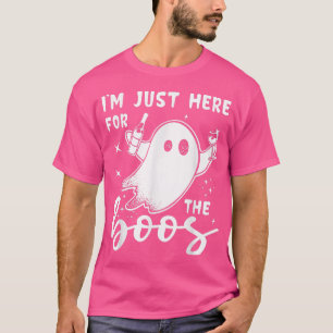 T-shirt I'm Just Here For The Boos Funny Wine Halloween