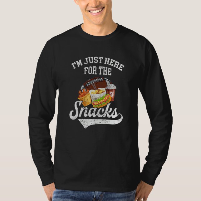 T-shirt I'm Just Here For The Snacks  Fantasy Football Tod (Devant)