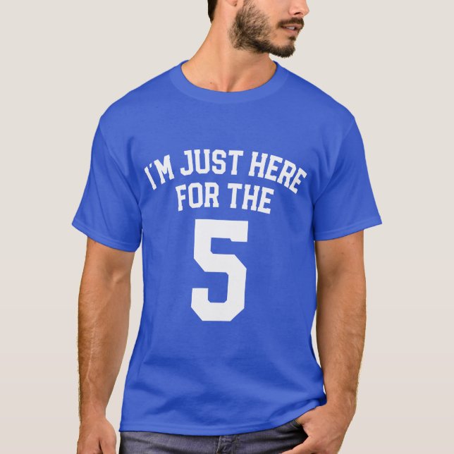 T-shirt IM Just Here Forhe Five Sports Number (Devant)
