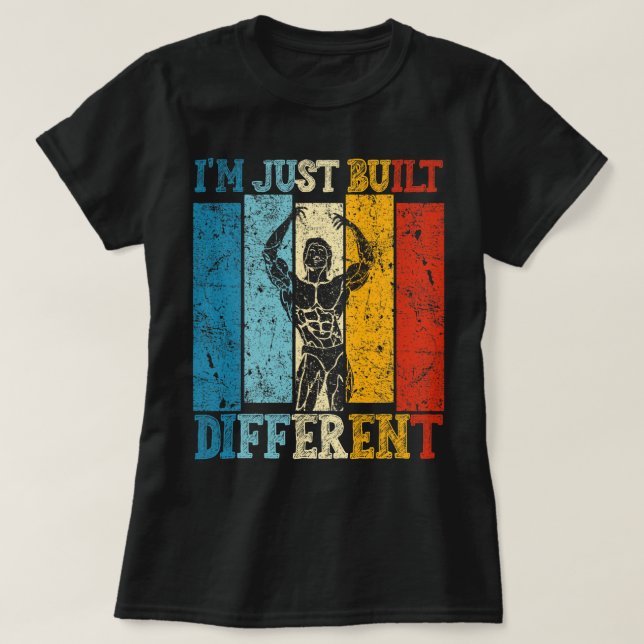 T-shirt Im Juste Construit Différents Fitness Bodybuilding (Design devant)
