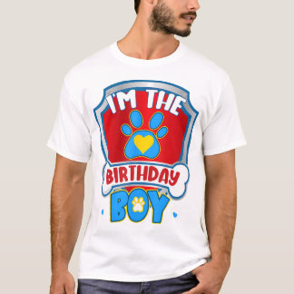 T-shirt Im L'Anniversaire Chien Chien Paw Famille Correspo