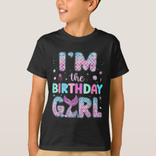 T-shirt Im L'Anniversaire Fille Amusante Sirène Famille An