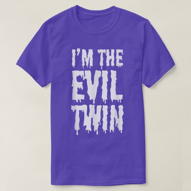 T-shirt Im Le Malin Twin Funny Halloween Horror Shirt5213 (Design devant)