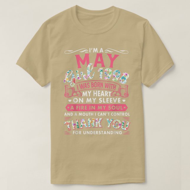 T-shirt I'm May Girl 1998 (Design devant)
