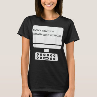 T-shirt Im Mes Familles Support Technique Non Payé Drôle T