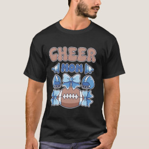 T-shirt Im My Cheer Maman Era Football Coquette Bow Cheer