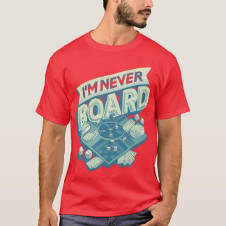 T-shirt Im Never Board fille des années 80