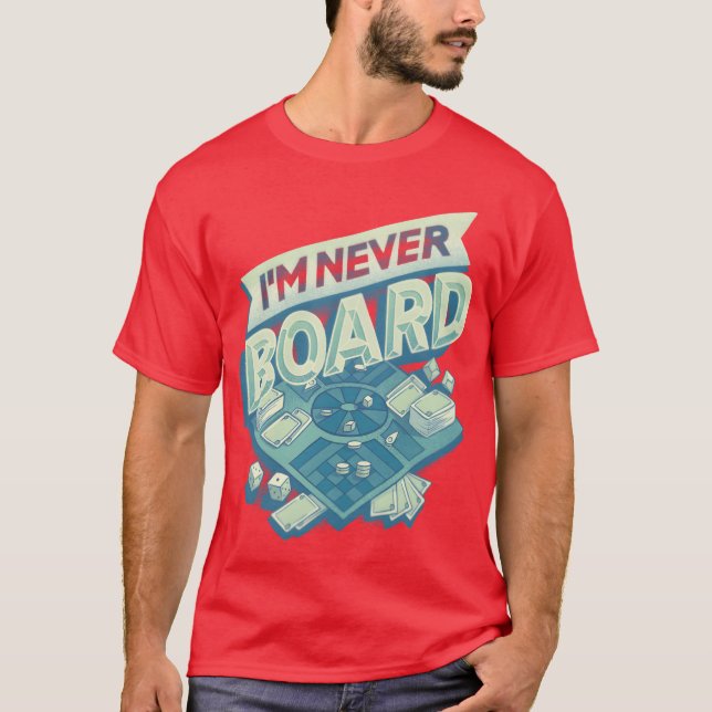T-shirt Im Never Board fille des années 80 (Devant)