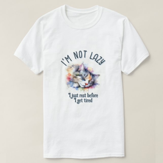 T-shirt Im not lazy (Design devant)