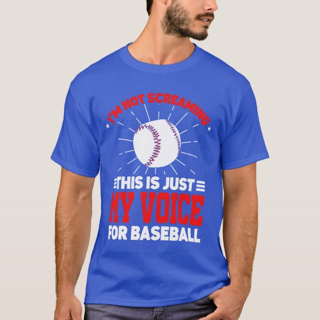 T-shirt Im Not Screaming Coaching Sports Coach Baseball fu (Devant)