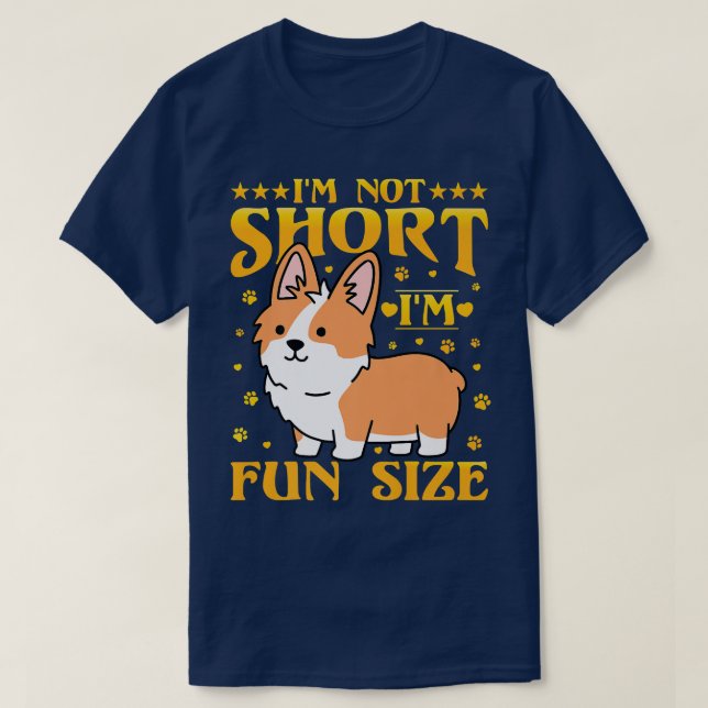 T-shirt Im Pas Courte Taille D'Amusement Im Corgi513 (Design devant)