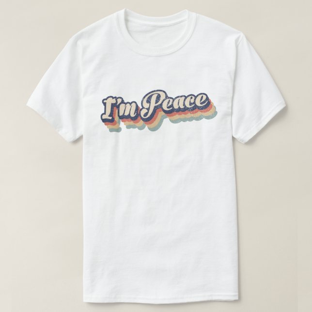 T-shirt I'M PEACE - I COME IN PEACE Funny Couple's Matchin (Design devant)