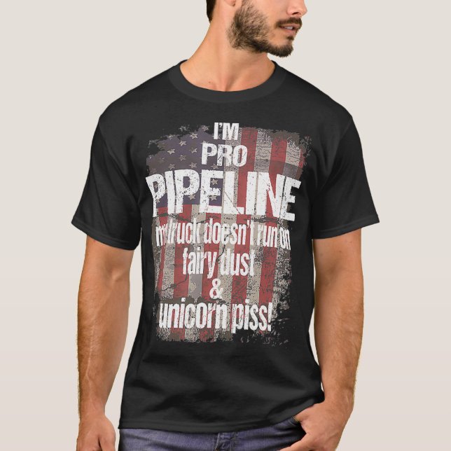 T-shirt Im Pro Pipeline Welts USA Drapeau Trump Train (Devant)