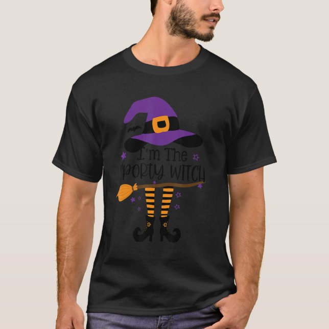 T-shirt Im Sporty Witch Halloween Matching Group Cos (Devant)