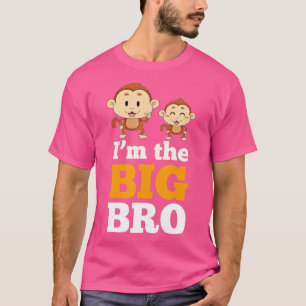 T-shirt Im The Big Bro, mignonette Monkey Brothers par Zan