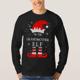 T-shirt I'm The Granddaughter Elf Matching Funny Christmas
