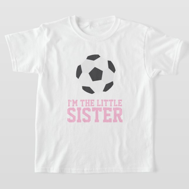 T-shirt "I'm the Little Sister" Numéro du maillot de footb (Poser)