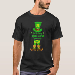 T-shirt I'm The Lucky Travel Agent Leprechaun Funny St.Pat