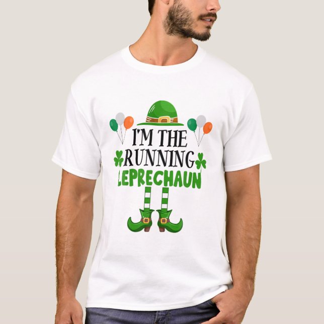 T-shirt I'm The Running Leprechaun St Patricks Day Runner (Devant)