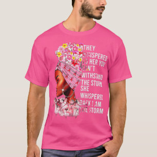 T-shirt I'm The Storm Strong Women Breast Cancer Warrior P