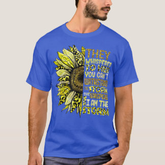T-shirt Im The Storm Sunflower Gold Childhood Cancer Aware