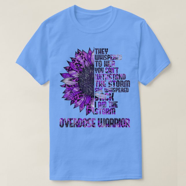 T-shirt Im Tournesol Purple Ribbon Overdose Warr (Design devant)