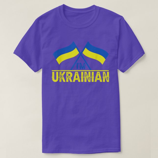 T-shirt Im Ukrainien Zelensky Ukraine Patriotique Fier Ukr (Design devant)