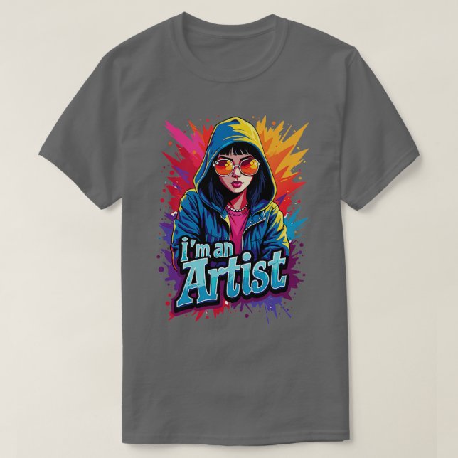 T-shirt im un artiste (Design devant)