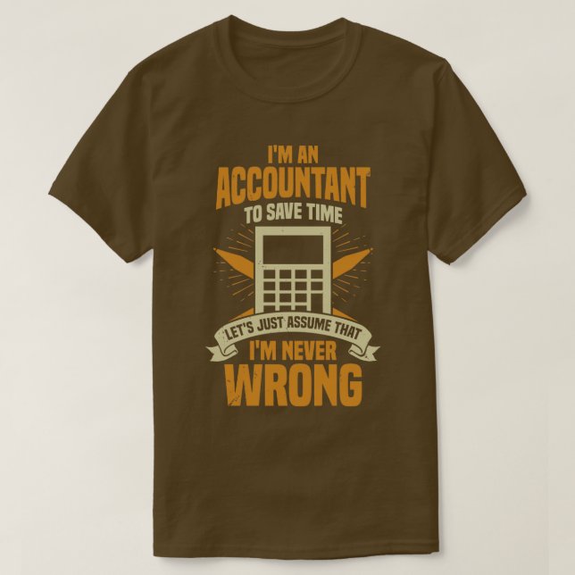 T-shirt Im Un Comptable Don CPA (Design devant)