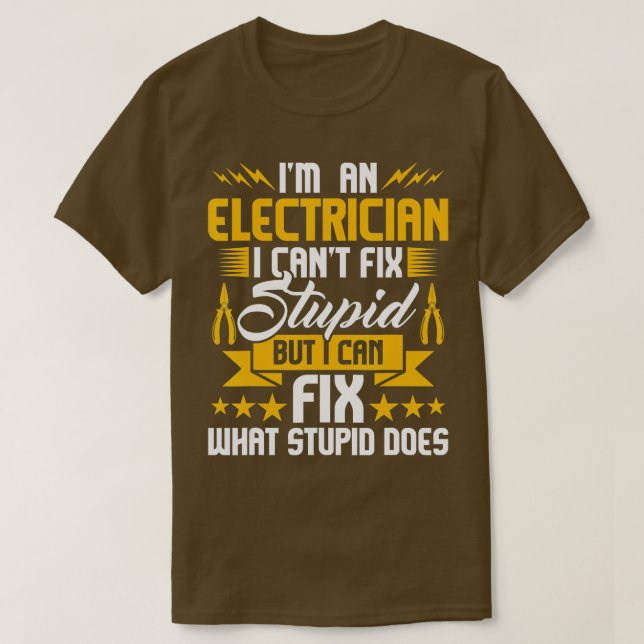 T-shirt Im Un ÉlectricienLineman Câblage Wireman Électriqu (Design devant)