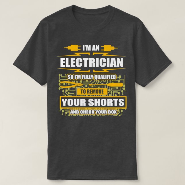T-shirt Im Un Ingénieur Électrique Agréé Wir (Design devant)