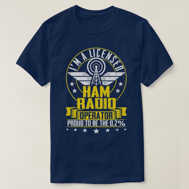 T-shirt Im Un Opérateur Radio Ham Autorisé Antenna Ham Rad (Design devant)