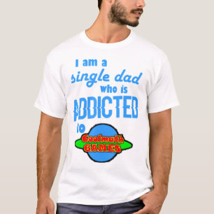 T-shirt IM Un papa célibataire accro aux jeux de maths amu