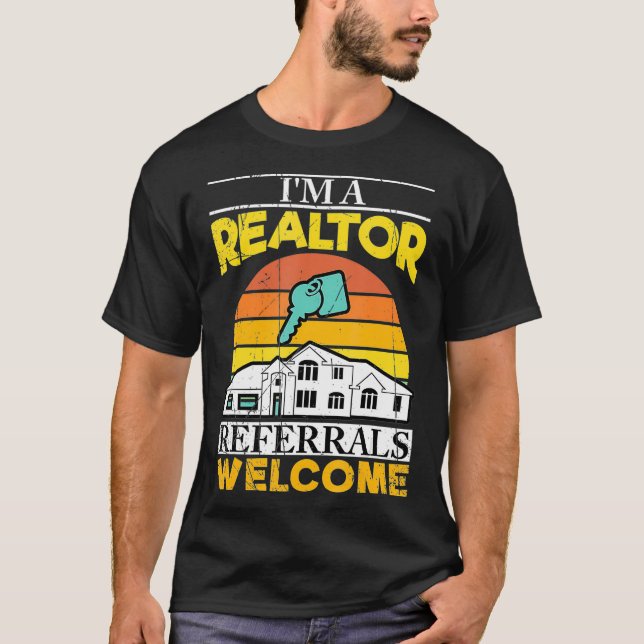 T-shirt Im Un Realtor Référentiels Bienvenue Funny Immobil (Devant)