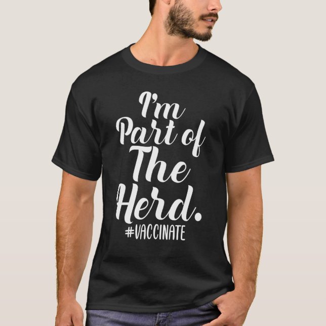 T-shirt Im Vacciné Fait Partie Du Vaccin Herd Pro (Devant)
