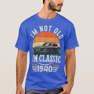 T-shirt Im Voiture Classique 82e Cadeau Anniversaire 82 An
