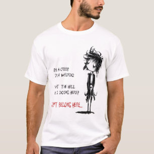 T-shirt Im Weirdo (Radiohead)