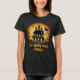 T-shirt Im Witch Maison Hantée Pleine Lune Citrouilles