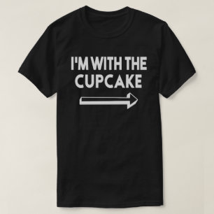 T-shirt I'm With Cupcake Easy Halloween Matching Couples