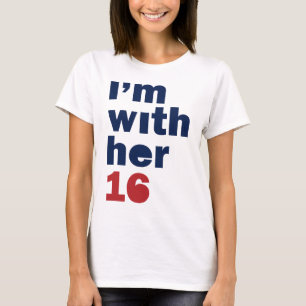 T-shirt I'm With Her Débardeur - Hillary Womens Débardeur
