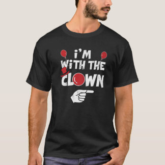 T-shirt I'm With The Clown Halloween Costumes Matching Cou